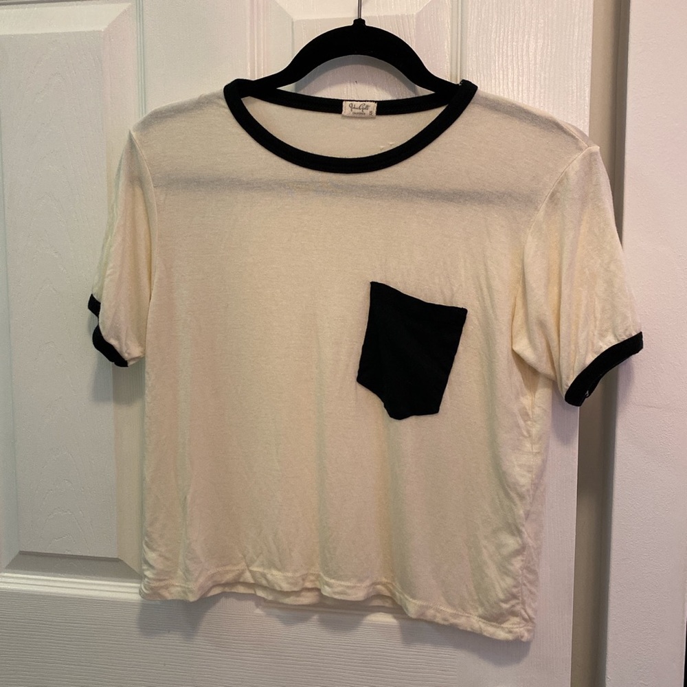 John Galt Raglan Crop Tee